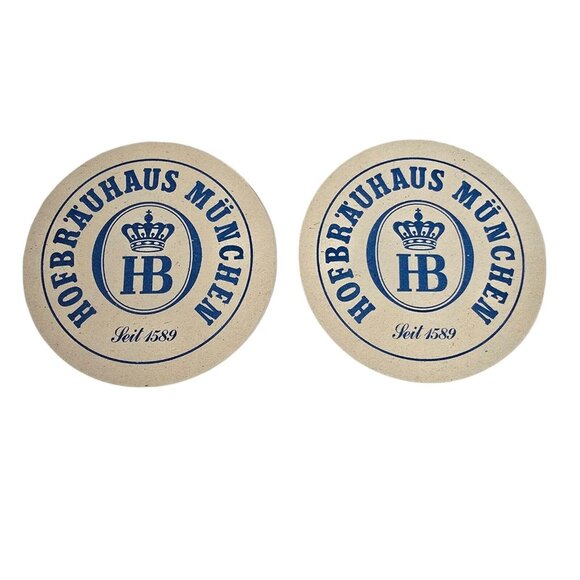Vintage Coasters Set German Beer Hall Hofbrauhaus Munchen Advertising Ephemera - Picture 5 of 6